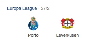 Al momento stai visualizzando Pronostico Partita Porto vs. Bayer Leverkusen