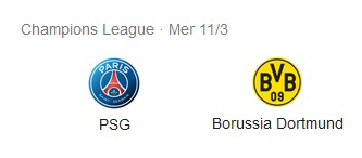 Al momento stai visualizzando Pronostico Partita Paris St. Germain vs Borussia Dortmund